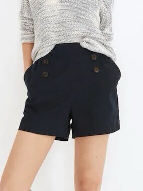 Madewell Hemp-Cotton Pull-on Sailor Shorts